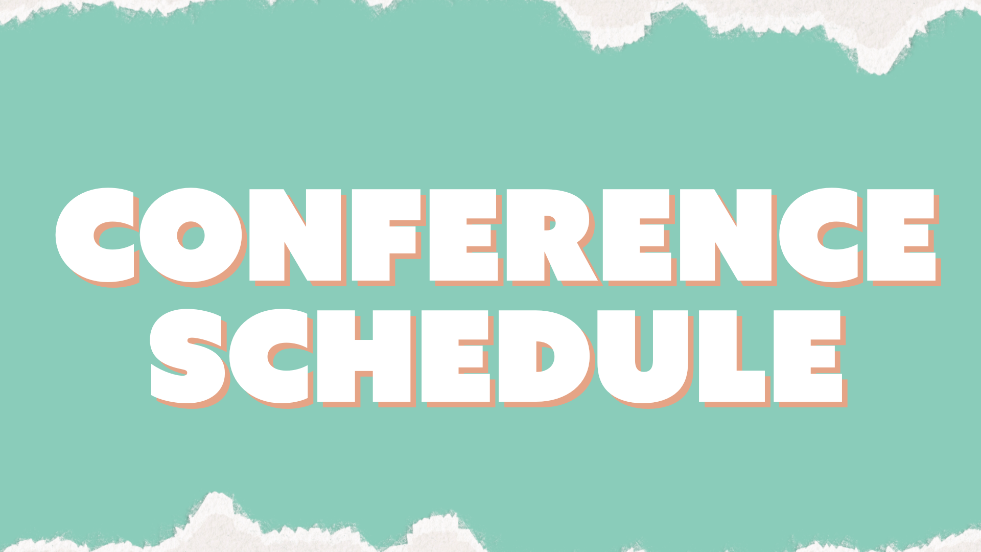 Conference Schedule